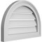 Ekena Millwork Round Top Surface Mount PVC Gable Vent: Functional, w/ 2"W x 1-1/2"P Brickmould Frame, 20"W x 14"H GVPRT20X1402SF - alternate 4